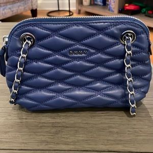 DKNY NWOT Navy Shoulder or Crossbody Quilted Leather Bag